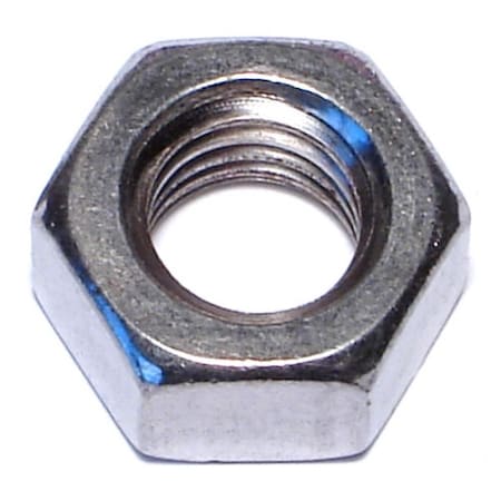Midwest Fastener Hex Nut, 7/16"-14, 18-8 Stainless Steel, Not Graded, 8 PK 63808